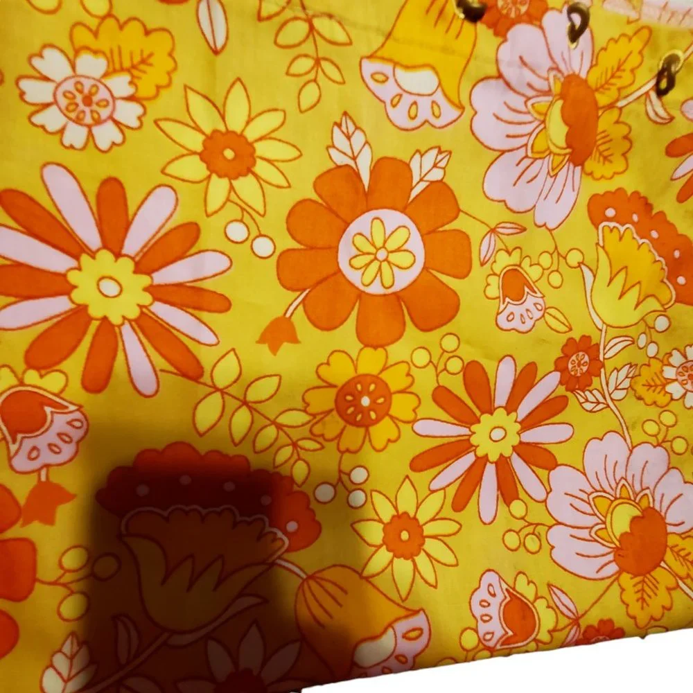 American Girl Groovy bathroom shelf shelves orange Julie + Shower curtai…